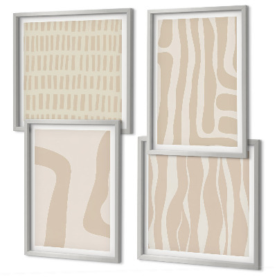 Compoziție de tablouri pentru perete Forme abstracte boho