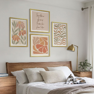 Set tablouri gata de agățat Flori abstracte pastelate