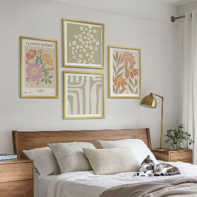 Set tablouri gata de agățat Motive botanice minimalism parizian