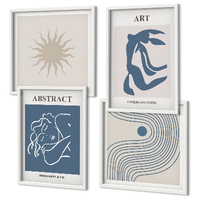 Compoziție de tablouri pentru perete Modelele abstracte elegante ale lui Matisse