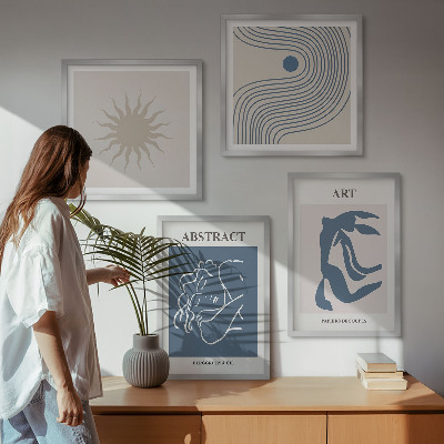 Compoziție de tablouri pentru perete Modelele abstracte elegante ale lui Matisse
