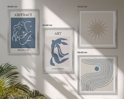 Compoziție de tablouri pentru perete Modelele abstracte elegante ale lui Matisse