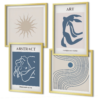 Compoziție de tablouri pentru perete Modelele abstracte elegante ale lui Matisse