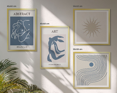 Compoziție de tablouri pentru perete Modelele abstracte elegante ale lui Matisse