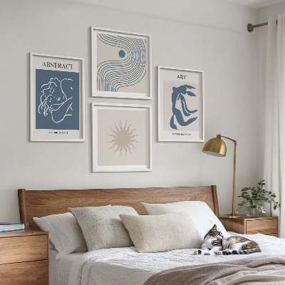 Compoziție de tablouri pentru perete Modelele abstracte elegante ale lui Matisse