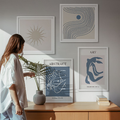 Compoziție de tablouri pentru perete Modelele abstracte elegante ale lui Matisse