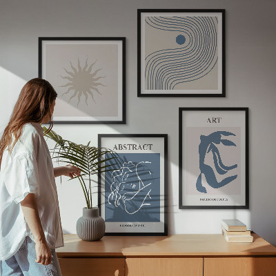 Compoziție de tablouri pentru perete Modelele abstracte elegante ale lui Matisse