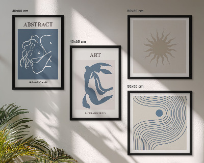 Compoziție de tablouri pentru perete Modelele abstracte elegante ale lui Matisse