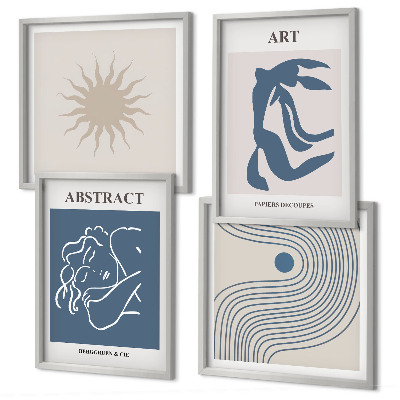 Compoziție de tablouri pentru perete Modelele abstracte elegante ale lui Matisse