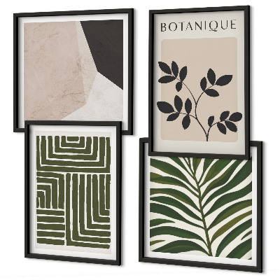 Compoziție de tablouri pentru perete Compoziții botanice boho
