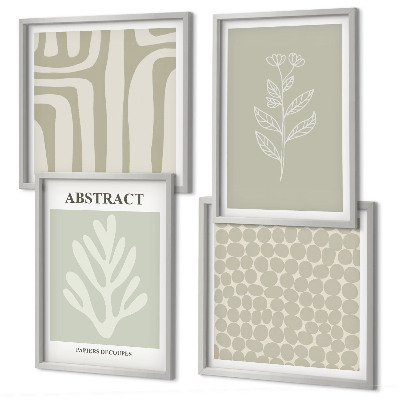 Set tablouri gata de agățat Modele abstracte de plante