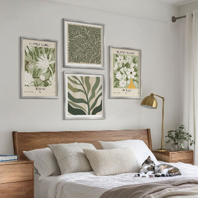 Compoziție de tablouri pentru perete Decorațiuni boho cu modele de plante