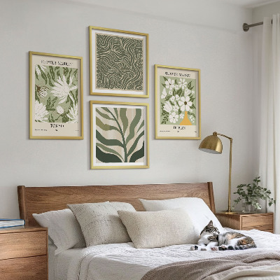 Compoziție de tablouri pentru perete Decorațiuni boho cu modele de plante