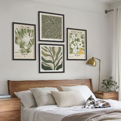 Compoziție de tablouri pentru perete Decorațiuni boho cu modele de plante