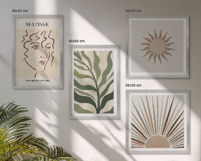 Set tablouri gata de agățat Modele abstracte de plante