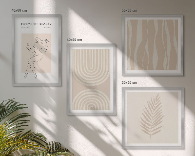 Set tablouri gata de agățat Decorațiuni boho abstracte