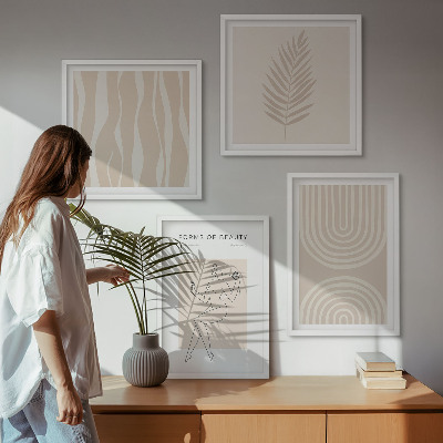 Set tablouri gata de agățat Decorațiuni boho abstracte