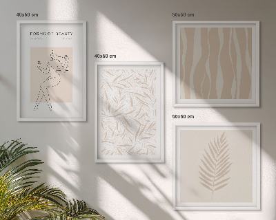 Set tablouri gata de agățat Motive vegetale minimaliste