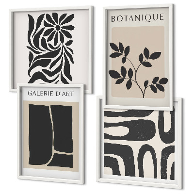 Set tablouri gata de agățat Modele abstracte de plante
