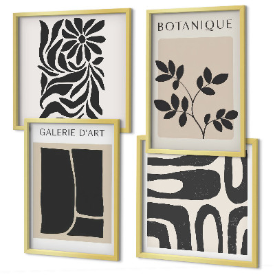 Set tablouri gata de agățat Modele abstracte de plante