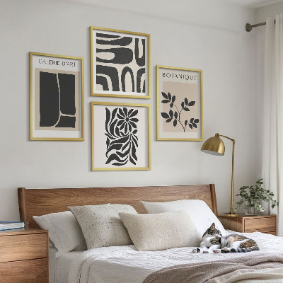 Set tablouri gata de agățat Modele abstracte de plante