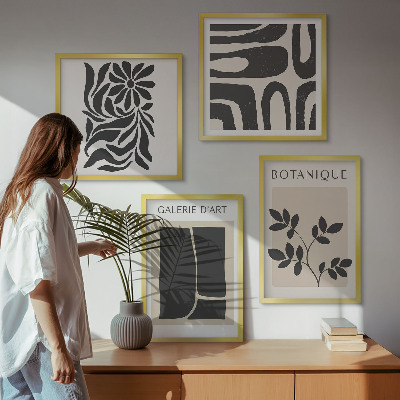 Set tablouri gata de agățat Modele abstracte de plante