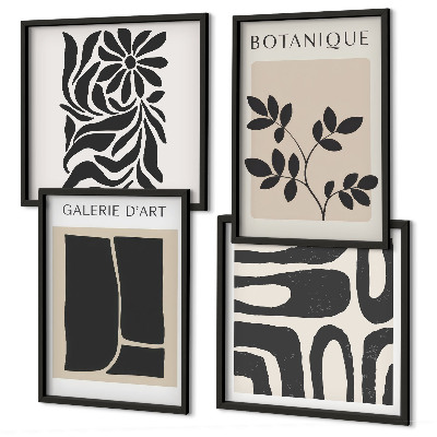 Set tablouri gata de agățat Modele abstracte de plante