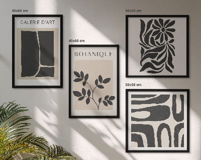 Set tablouri gata de agățat Modele abstracte de plante