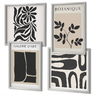 Set tablouri gata de agățat Modele abstracte de plante