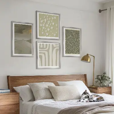 Set de tablouri gata de agățat cu modele boho abstracte