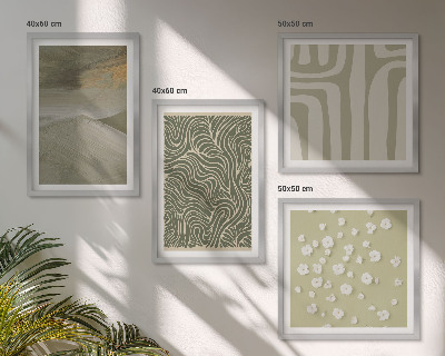 Set tablouri gata de agățat Modele boho abstracte