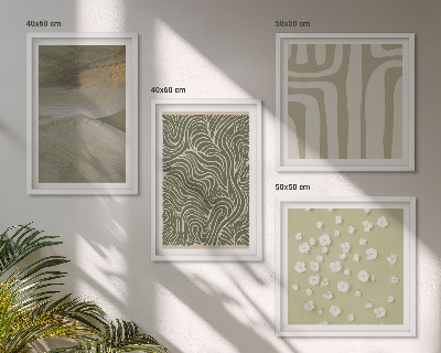 Set tablouri gata de agățat Modele boho abstracte