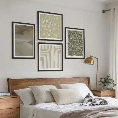 Set de tablouri gata de agățat cu modele boho abstracte