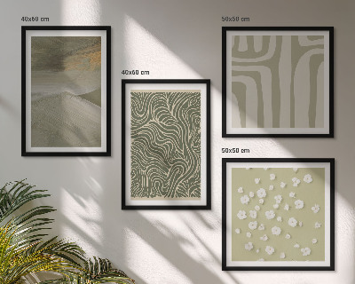 Set tablouri gata de agățat Modele boho abstracte