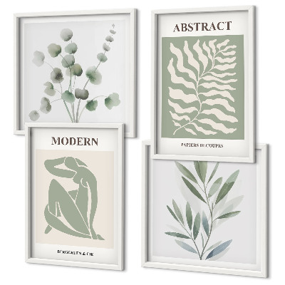 Set tablouri gata de agățat Plante boho cu design Matisse