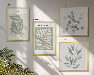 Set tablouri gata de agățat Plante boho cu design Matisse