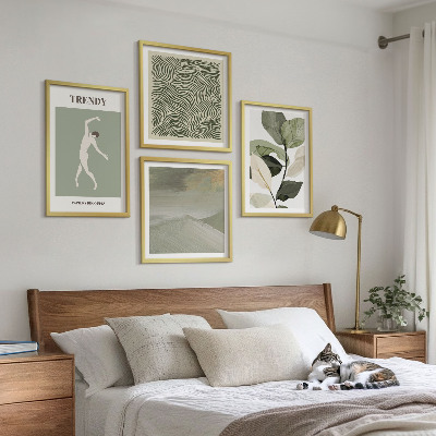 Set tablouri gata de agățat Modele abstracte de plante