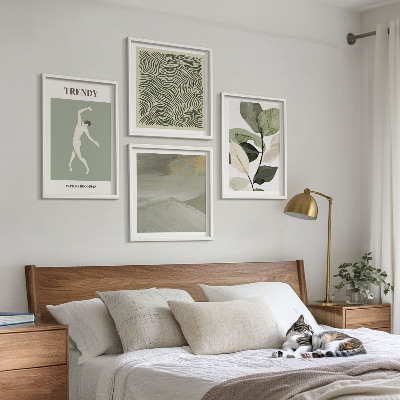 Set tablouri gata de agățat Modele abstracte de plante