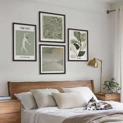 Set tablouri gata de agățat Modele abstracte de plante