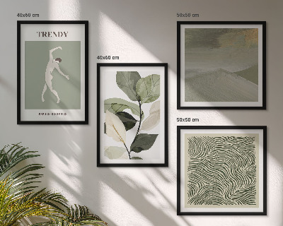 Set tablouri gata de agățat Modele abstracte de plante
