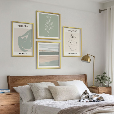 Set tablouri gata de agățat Forme abstracte de plante