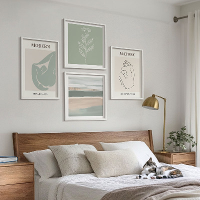 Set tablouri gata de agățat Forme abstracte de plante