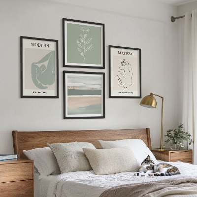 Set tablouri gata de agățat Forme abstracte de plante