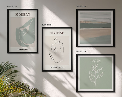 Set tablouri gata de agățat Forme abstracte de plante