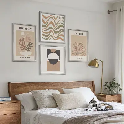 Set de tablouri cu forme abstracte gata de agățat