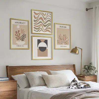 Set de tablouri cu forme abstracte gata de agățat
