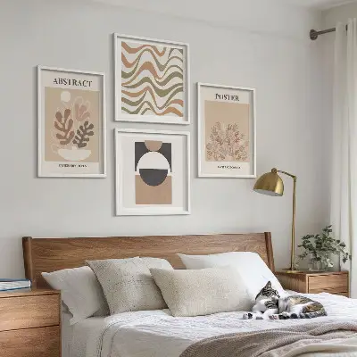Set de tablouri cu forme abstracte gata de agățat
