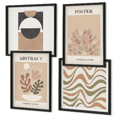 Set de tablouri cu forme abstracte gata de agățat