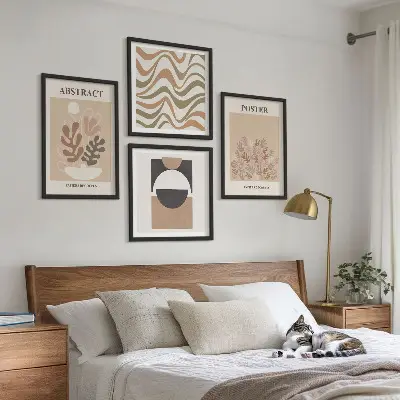 Set de tablouri cu forme abstracte gata de agățat