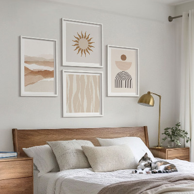 Set tablouri gata de agățat Geometrie abstractă a peisajului natural